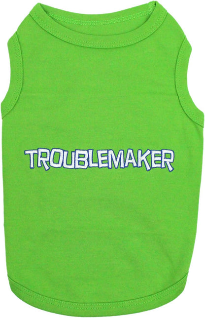 Troublemaker Dog T-Shirt (Troublemaker, S)