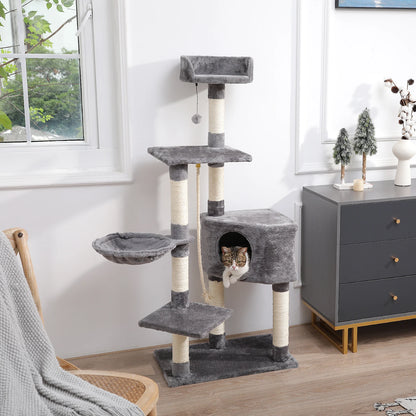 Domestic Delivery Multi-Level Cat Tree Tower Climb Furniture Scratching Post for Indoor House Pet Supplies Kitten Toy Cozy Condo